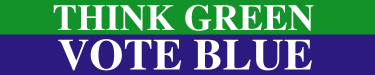 Think Green Vote Blue - DECF SW